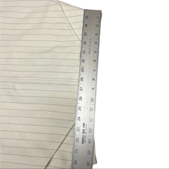 Club Monaco Suiting Mini Skirt Belted Pinstripe Pockets Nautical - Picture 3 of 11